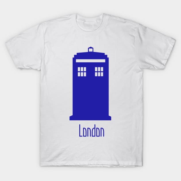 Police Box - London T-Shirt by Thedustyphoenix